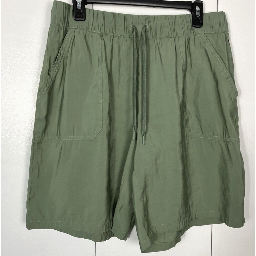 Stylus Womens Lightweight Green Pull on Shorts Size Large